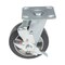 Vestil Rubber Swivel With Brake Caster 6 In. Diameter x 2 In. Width 771 Lb. Capacity Black/Gray CST-VE-6X2MRA-SWB - alternate 2